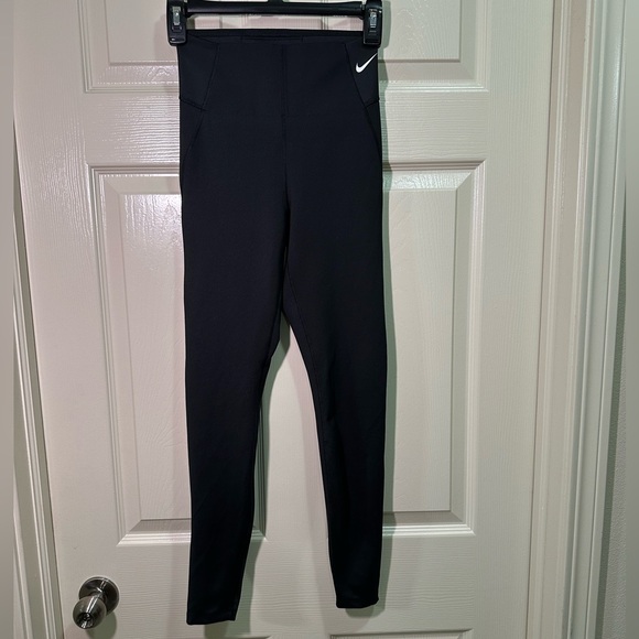 Nike Dri-Fit Full Length Leggings Black Size Small Women’s Compression Active - Picture 1 of 5